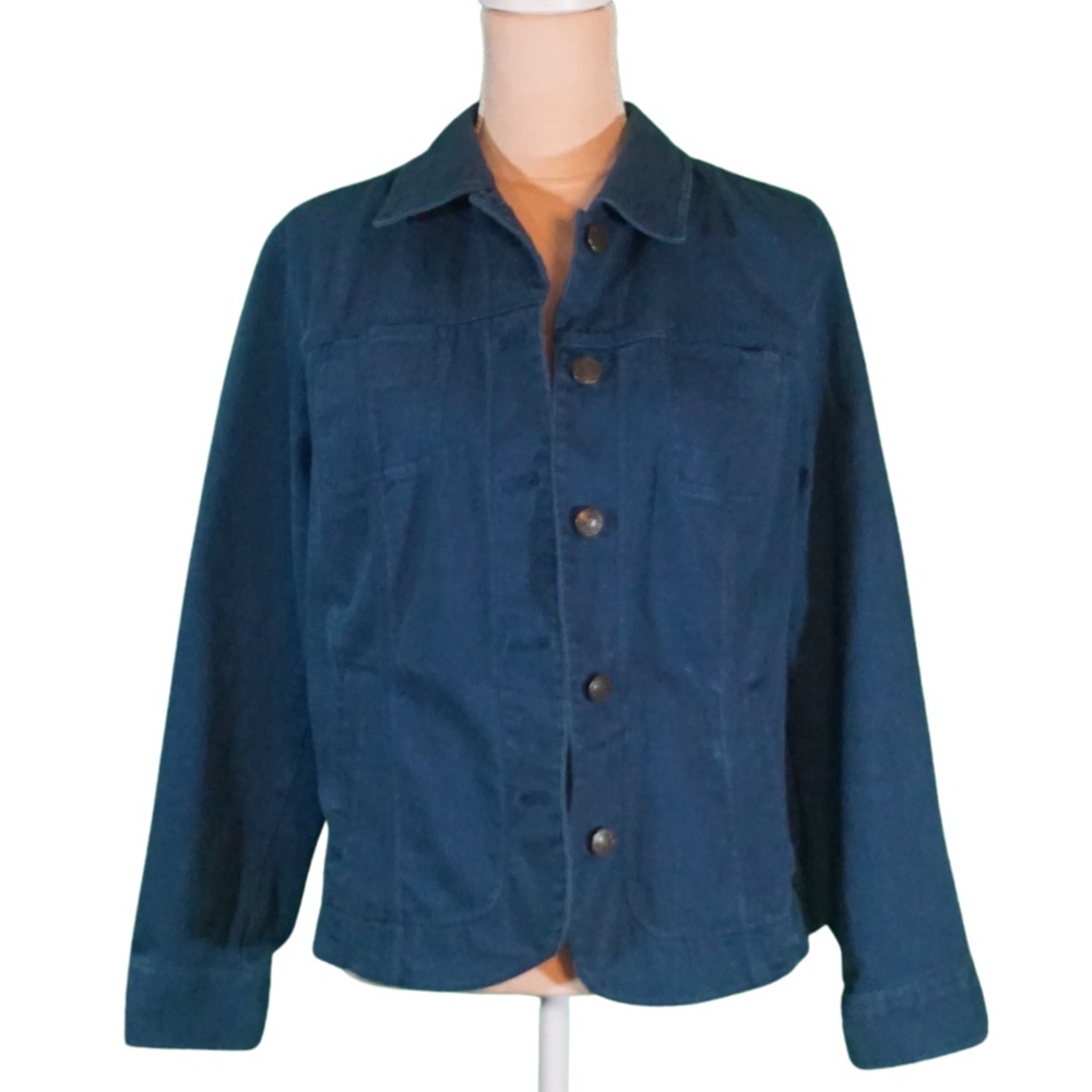 Denim-style textured jacket from Chico's
